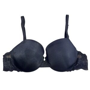 Victoria's Secret Body by Victoria IPEX Demi Bra 36C Black Lace Underwire